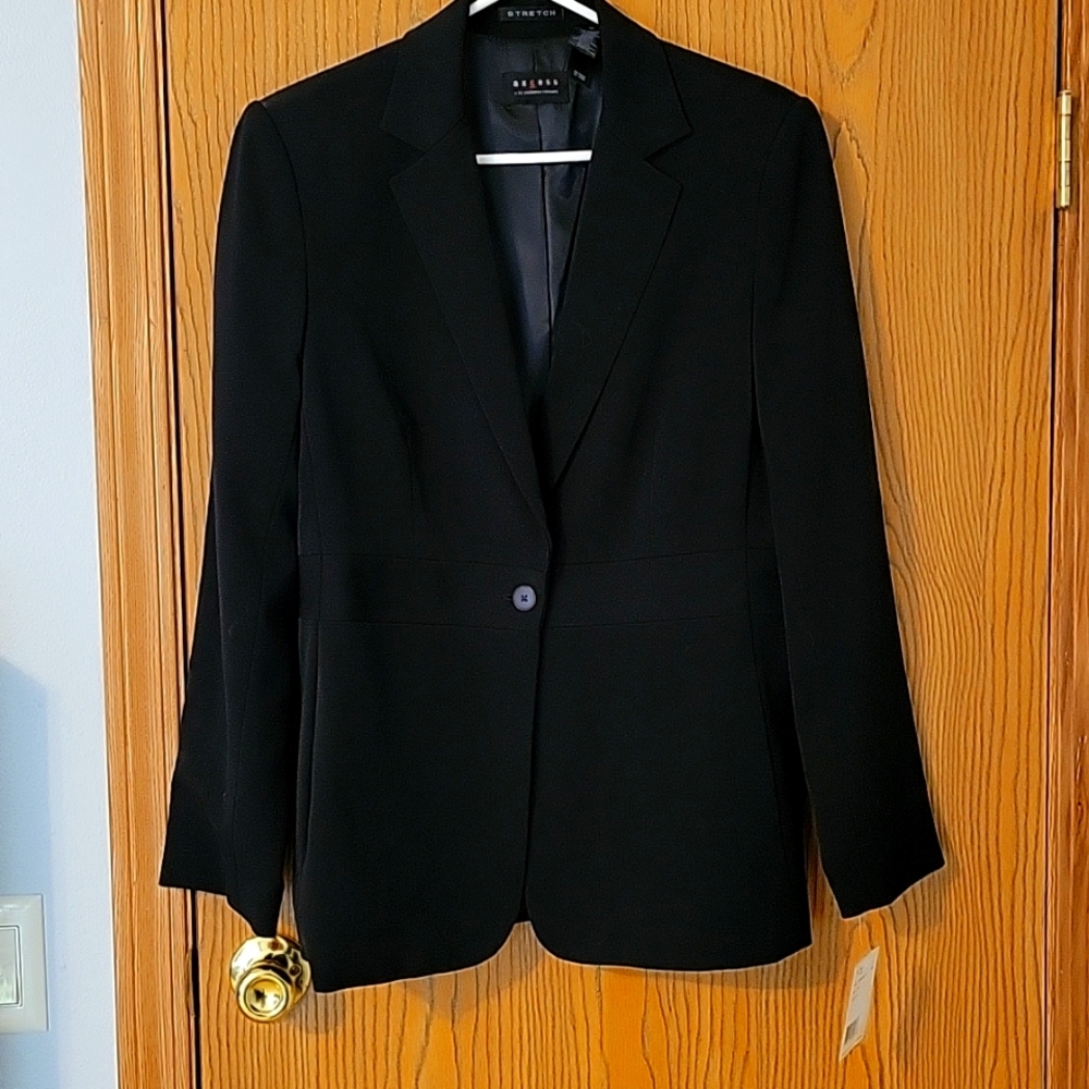 Black stretch suit jacket